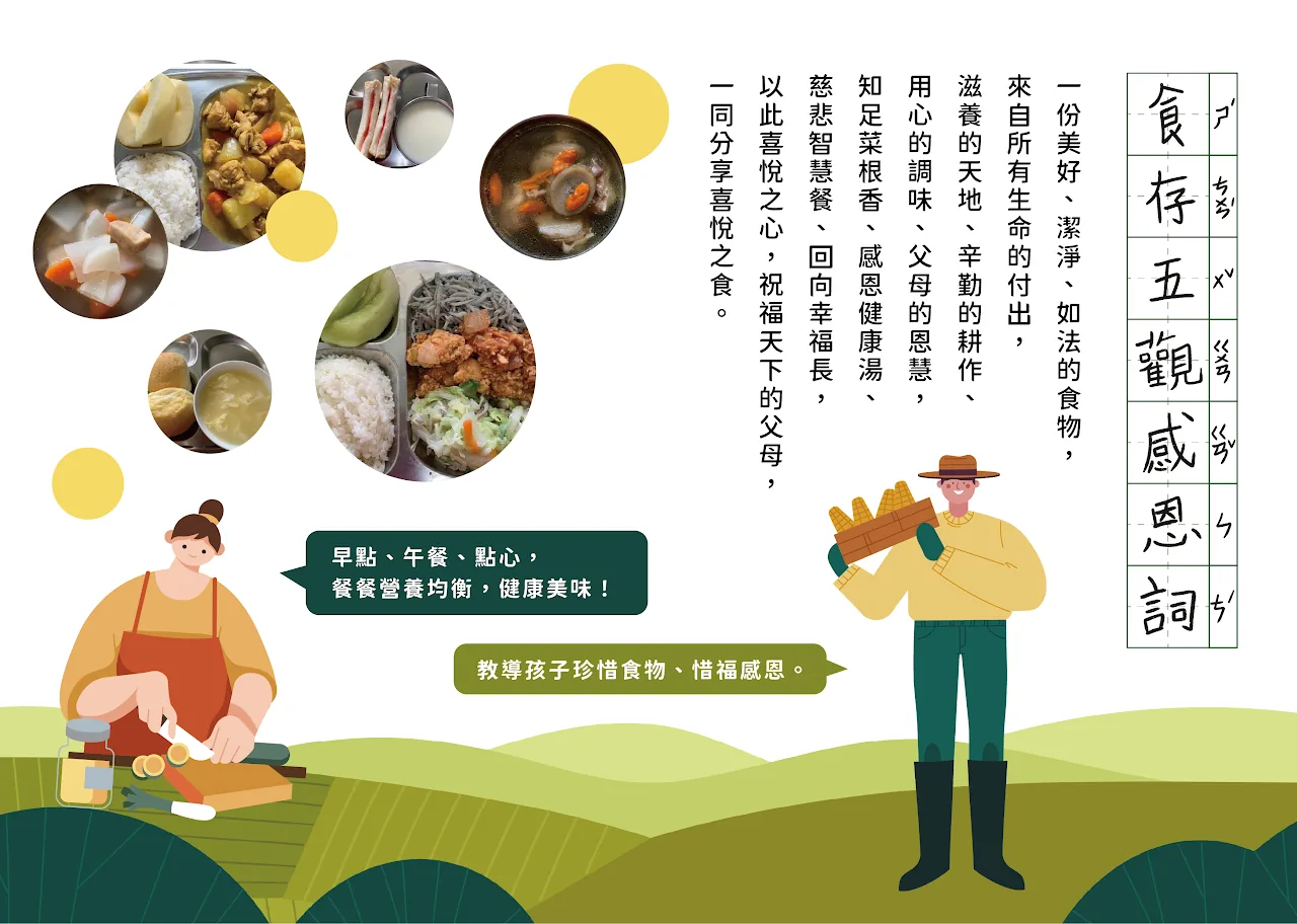 食存五觀，點擊可查看完整圖片
